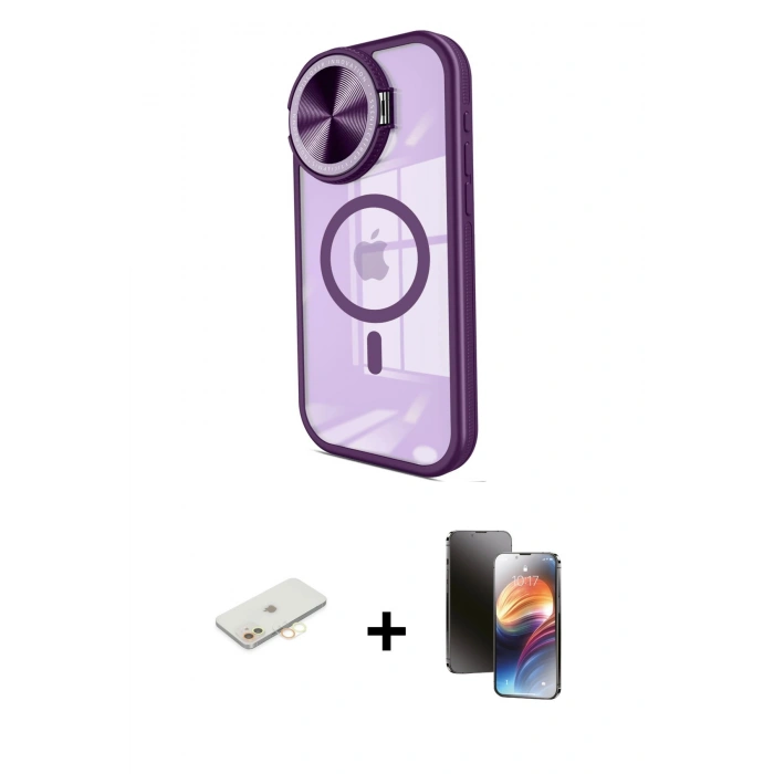 MARSİLYAN™- iPhone 11 Kılıf Kıvılcım Modern Koleksiyonu - Siyah 3D Antistatik Mat Seramik Nano Ekran Koruyucu + Renkli Kamera Lens Koruma Cam - SI