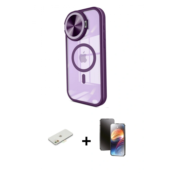 MARSİLYAN™- iPhone 11 Kılıf Kıvılcım Modern Koleksiyonu - Siyah 3D Antistatik Mat Seramik Nano Ekran Koruyucu + Renkli Kamera Lens Koruma Cam - TU