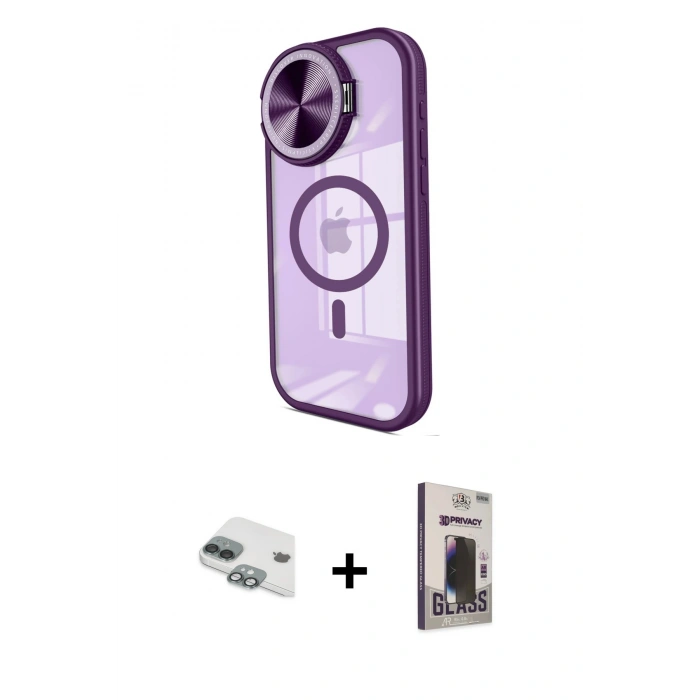 MARSİLYAN™- iPhone 11 Kılıf Kıvılcım Modern Koleksiyonu - Siyah Bilvis Hayalet Cam Ekran Koruyucu + Pers Alüminyum Kamera Lens - YL