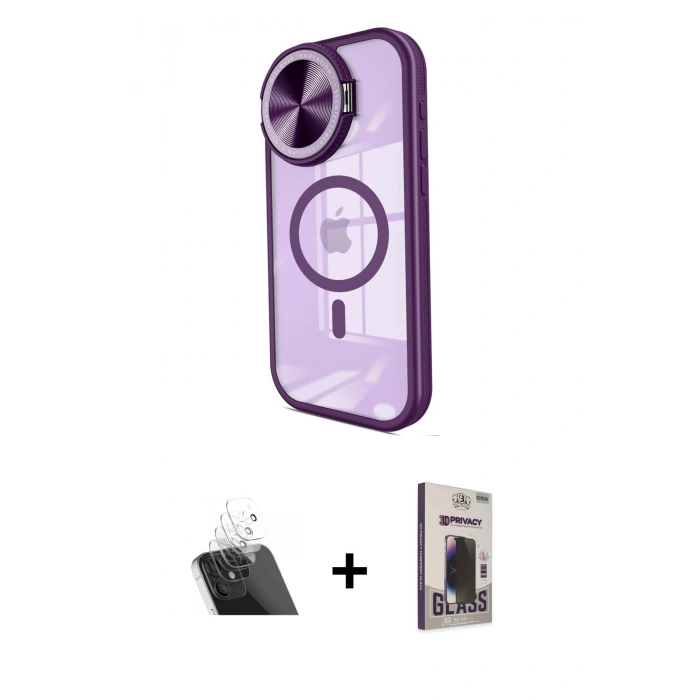 MARSİLYAN™- iPhone 11 Kılıf Kıvılcım Modern Koleksiyonu - Siyah Bilvis Hayalet Cam Ekran Koruyucu + Kamera Lens Koruma Cam - SF