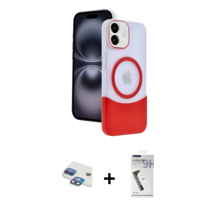 MARSİLYAN™- iPhone 11 Kılıf Kozmos Form Özel Seri - Şeffaf Uv Polymer Nano Ekran Koruyucu + Gökkuşağı Pers Alüminyum Kamera Lens