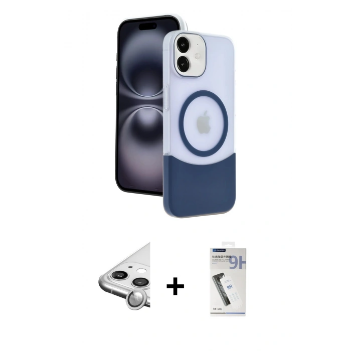 MARSİLYAN™- iPhone 11 Kılıf Kozmos Form Özel Seri - Şeffaf Uv Polymer Nano Ekran Koruyucu + Raze Metal Kamera Lens - GS