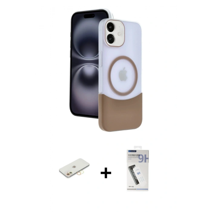 MARSİLYAN™- iPhone 11 Kılıf Kozmos Form Özel Seri - Şeffaf Uv Polymer Nano Ekran Koruyucu + Renkli Kamera Lens Koruma Cam - SI