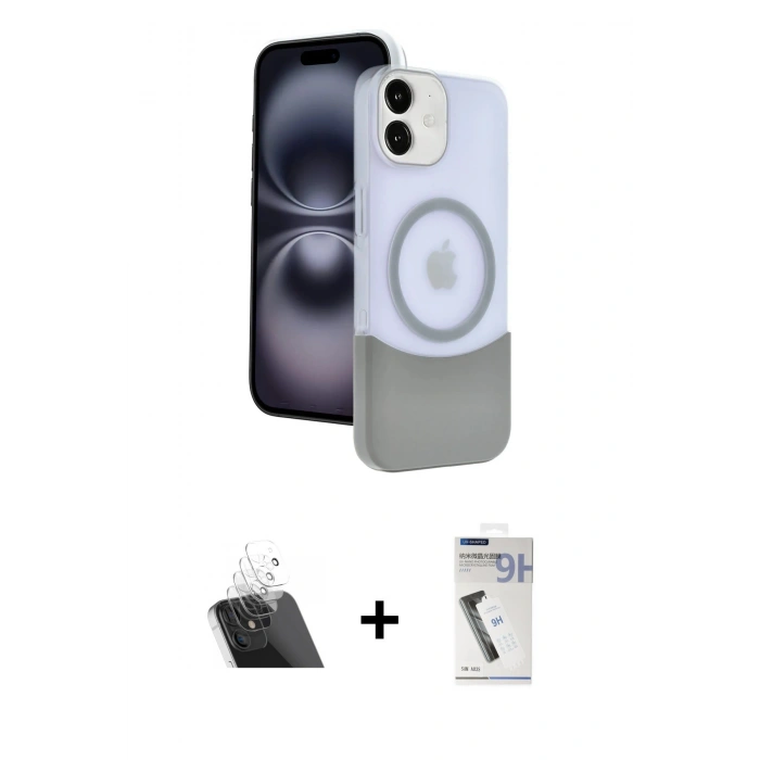 MARSİLYAN™- iPhone 11 Kılıf Kozmos Form Özel Seri - Şeffaf Uv Polymer Nano Ekran Koruyucu + Kamera Lens Koruma Cam - SF