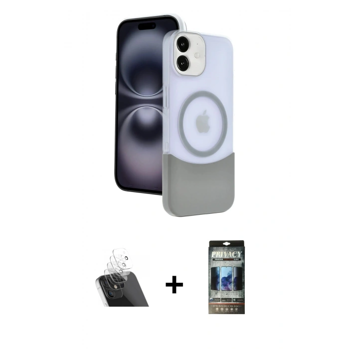 MARSİLYAN™- iPhone 11 Kılıf Kozmos Form Özel Seri - Siyah 34D Hayalet Izgaralı Cam + Kamera Lens Koruma Cam - SF