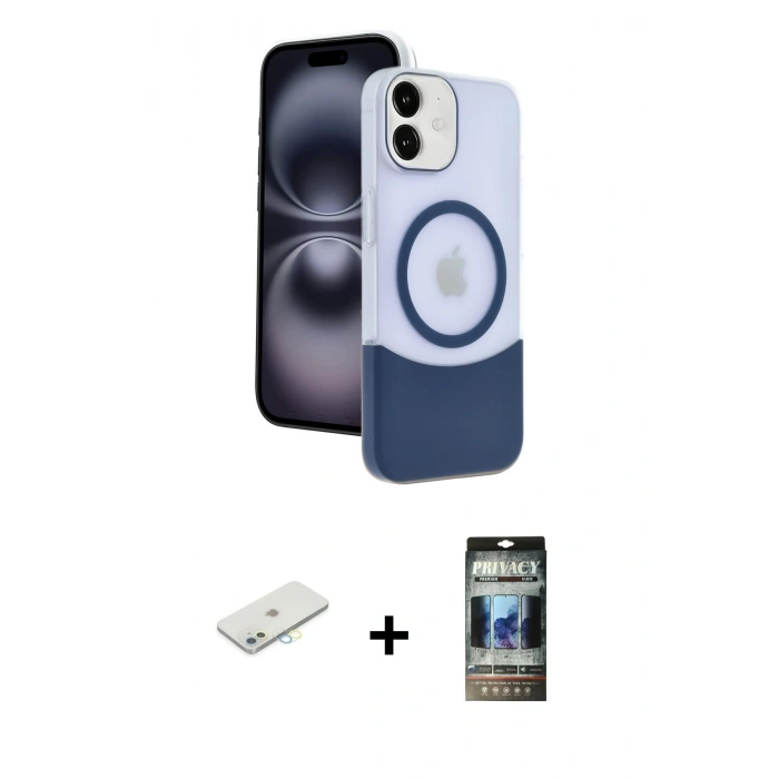 MARSİLYAN™- iPhone 11 Kılıf Kozmos Form Özel Seri - Siyah 34D Hayalet Izgaralı Cam + Renkli Kamera Lens Koruma Cam - SI