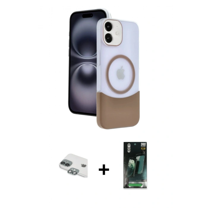MARSİLYAN™- iPhone 11 Kılıf Kozmos Form Özel Seri - Siyah 360 Mat Full Body Arka Koruyucu + Yeşil Pers Alüminyum Kamera Lens