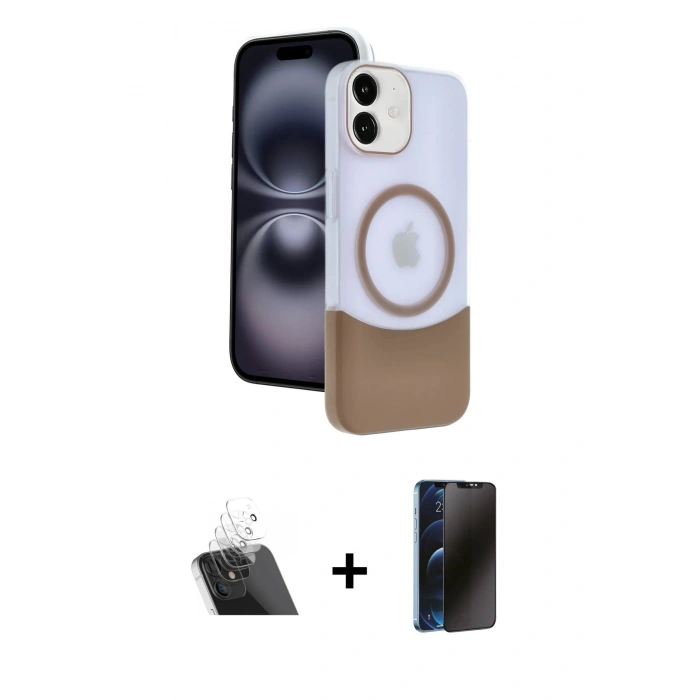 MARSİLYAN™- iPhone 11 Kılıf Kozmos Form Özel Seri - Siyah 3D Antistatik Hayalet Cam Ekran Koruyucu + Kamera Lens Koruma Cam - SF
