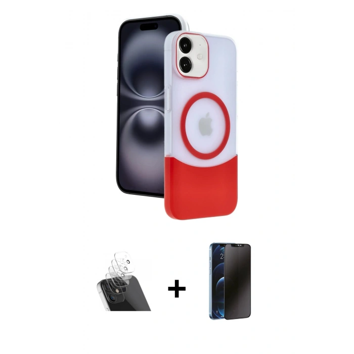 MARSİLYAN™- iPhone 11 Kılıf Kozmos Form Özel Seri - Siyah 3D Antistatik Hayalet Cam Ekran Koruyucu + Kamera Lens Koruma Cam - SF