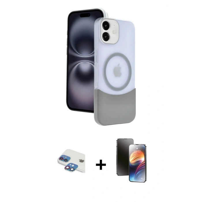 MARSİLYAN™- iPhone 11 Kılıf Kozmos Form Özel Seri - Siyah 3D Antistatik Mat Seramik Nano Ekran Koruyucu + Pers Alüminyum Kamera Lens - GI