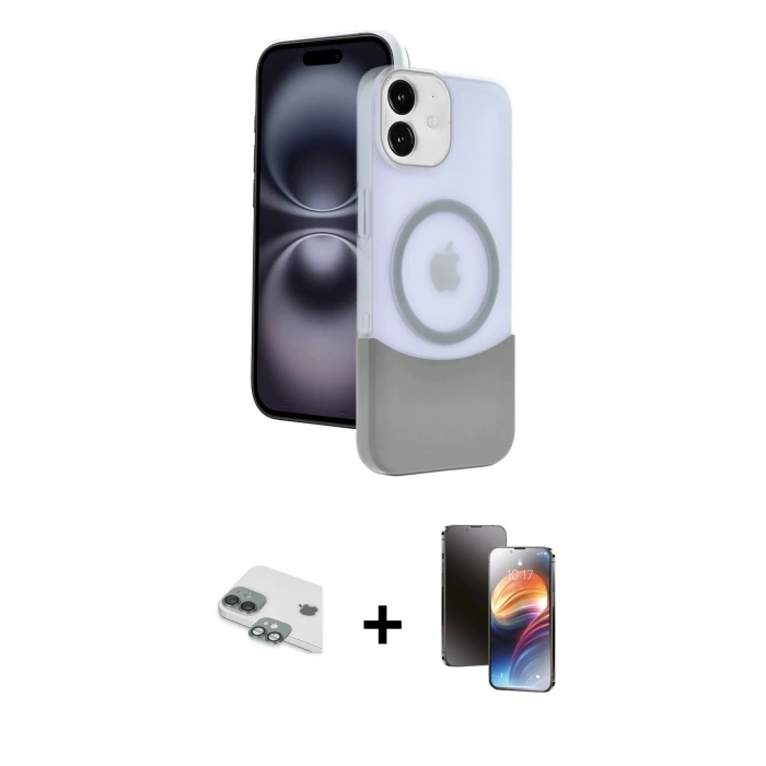 MARSİLYAN™- iPhone 11 Kılıf Kozmos Form Özel Seri - Siyah 3D Antistatik Mat Seramik Nano Ekran Koruyucu + Pers Alüminyum Kamera Lens - YL