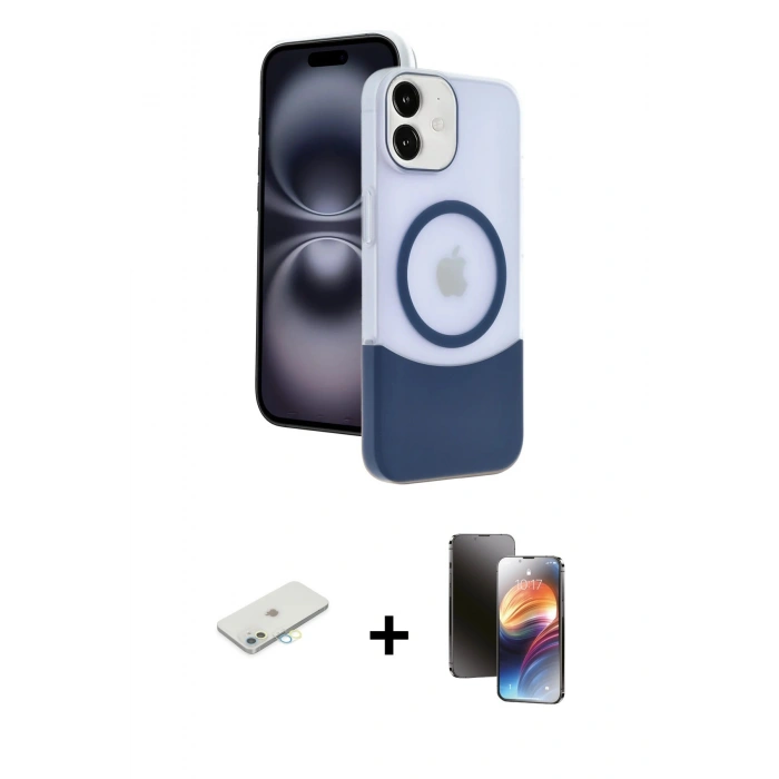 MARSİLYAN™- iPhone 11 Kılıf Kozmos Form Özel Seri - Siyah 3D Antistatik Mat Seramik Nano Ekran Koruyucu + Renkli Kamera Lens Koruma Cam - SI