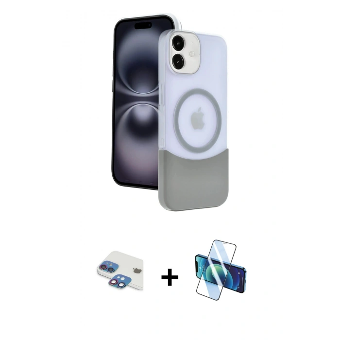 MARSİLYAN™- iPhone 11 Kılıf Kozmos Form Özel Seri - Siyah 3D Antistatik Seramik Nano Ekran Koruyucu + Pers Alüminyum Kamera Lens - GI