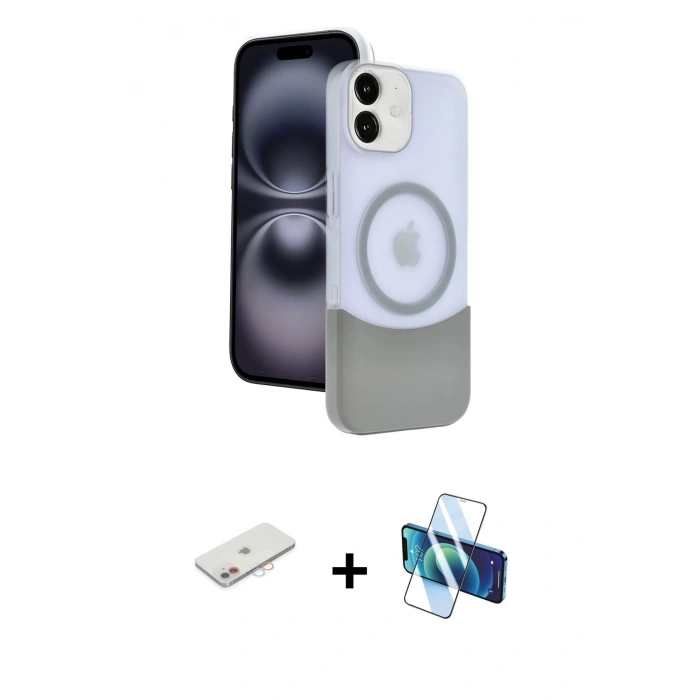 MARSİLYAN™- iPhone 11 Kılıf Kozmos Form Özel Seri - Siyah 3D Antistatik Seramik Nano Ekran Koruyucu + Renkli Kamera Lens Koruma Cam - PE