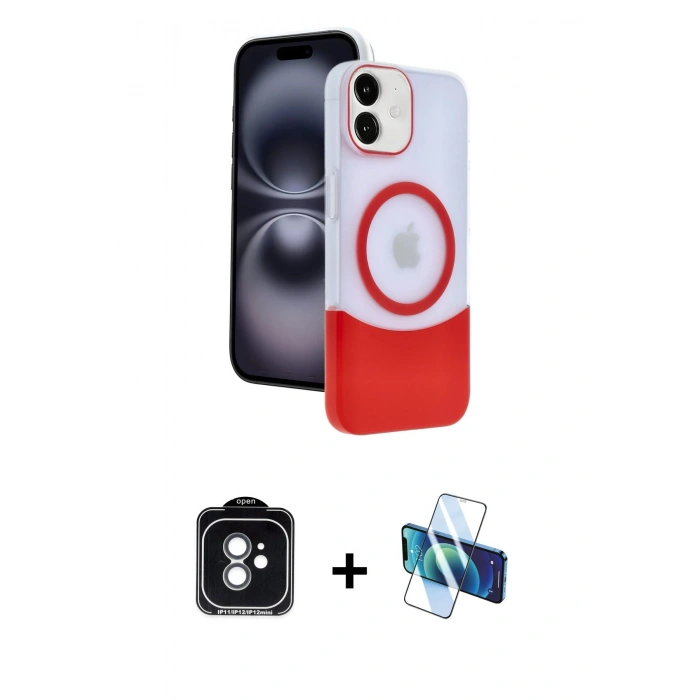 MARSİLYAN™- iPhone 11 Kılıf Kozmos Form Özel Seri - Siyah 3D Antistatik Seramik Nano Ekran Koruyucu + PVD Metal Kamera Lens - YL