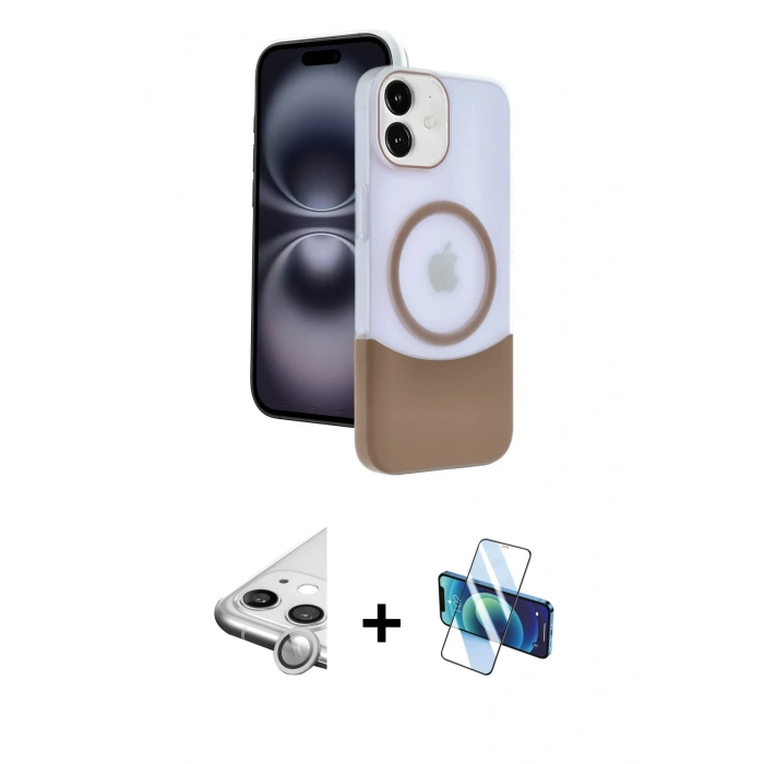 MARSİLYAN™- iPhone 11 Kılıf Kozmos Form Özel Seri - Siyah 3D Antistatik Seramik Nano Ekran Koruyucu + Raze Metal Kamera Lens - GS