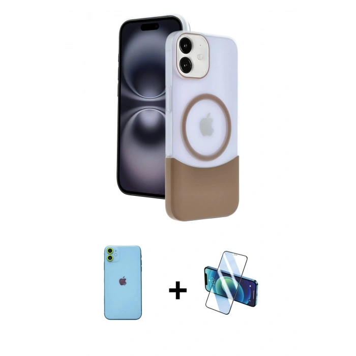MARSİLYAN™- iPhone 11 Kılıf Kozmos Form Özel Seri - Siyah 3D Antistatik Seramik Nano Ekran Koruyucu + Neon Fosforlu Kamera Lens - YL