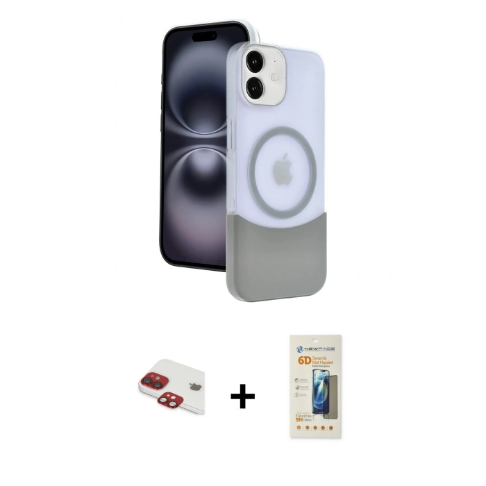 MARSİLYAN™- iPhone 11 Kılıf Kozmos Form Özel Seri - Siyah 6D Mat Seramik Hayalet Nano Ekran Koruyucu + Pers Alüminyum Kamera Lens - KI