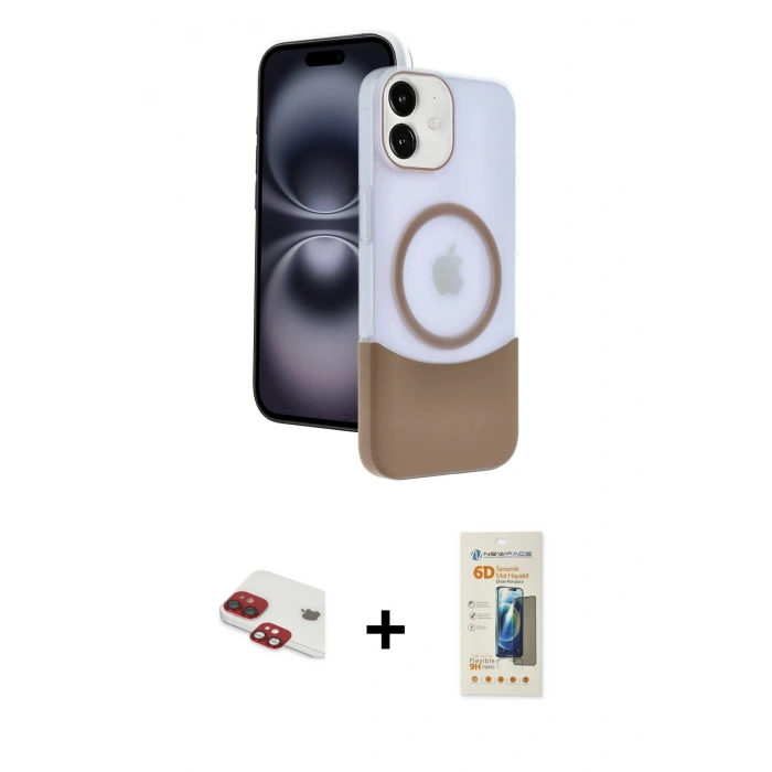MARSİLYAN™- iPhone 11 Kılıf Kozmos Form Özel Seri - Siyah 6D Mat Seramik Hayalet Nano Ekran Koruyucu + Pers Alüminyum Kamera Lens - KI