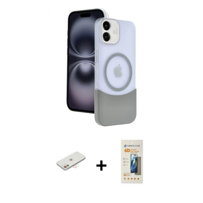 MARSİLYAN™- iPhone 11 Kılıf Kozmos Form Özel Seri - Siyah 6D Mat Seramik Hayalet Nano Ekran Koruyucu + Renkli Kamera Lens Koruma Cam - YL
