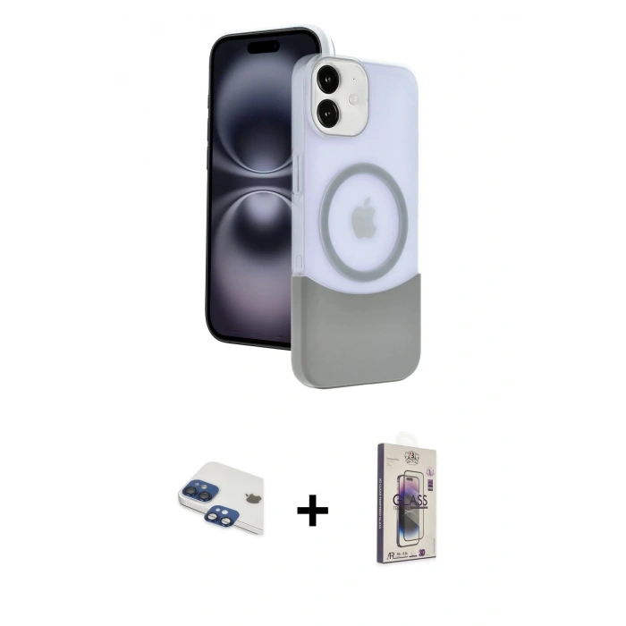 MARSİLYAN™- iPhone 11 Kılıf Kozmos Form Özel Seri - Siyah Bilvis 3D Cam Ekran Koruyucu + Pers Alüminyum Kamera Lens - LT