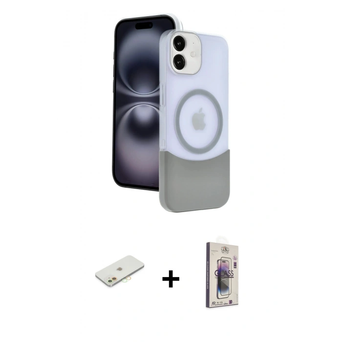 MARSİLYAN™- iPhone 11 Kılıf Kozmos Form Özel Seri - Siyah Bilvis 3D Cam Ekran Koruyucu + Turuncu Renkli Kamera Lens Koruma Cam