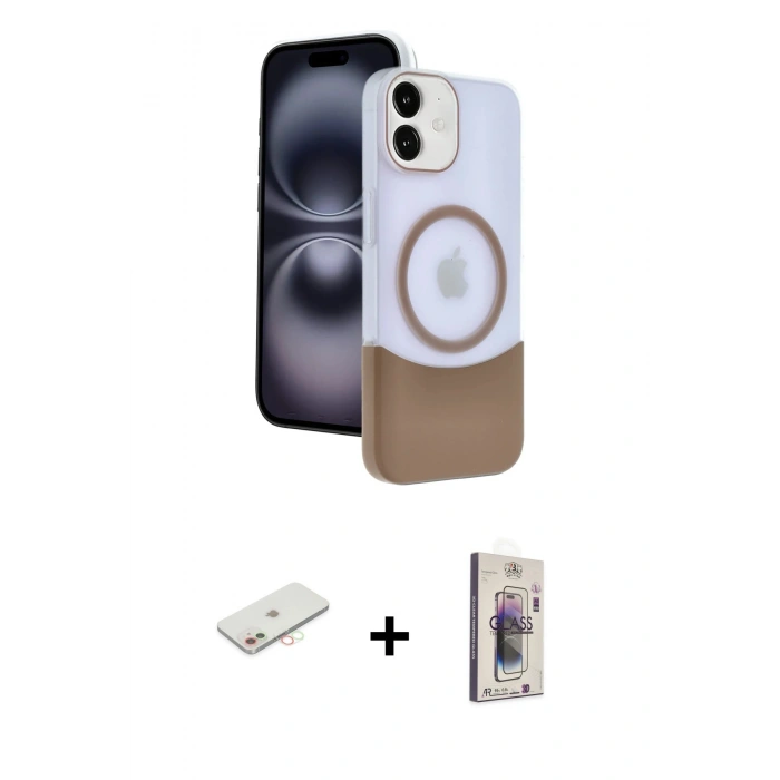 MARSİLYAN™- iPhone 11 Kılıf Kozmos Form Özel Seri - Siyah Bilvis 3D Cam Ekran Koruyucu + Renkli Kamera Lens Koruma Cam - YL