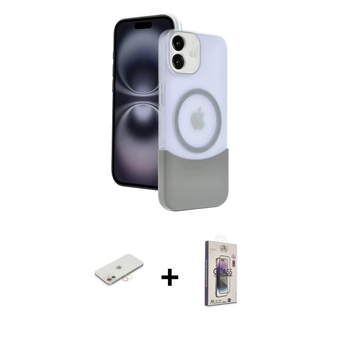 MARSİLYAN™- iPhone 11 Kılıf Kozmos Form Özel Seri - Siyah Bilvis 3D Cam Ekran Koruyucu + Renkli Kamera Lens Koruma Cam - YL