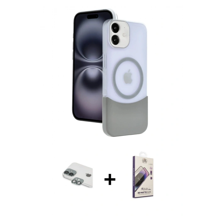 MARSİLYAN™- iPhone 11 Kılıf Kozmos Form Özel Seri - Siyah Bilvis 3D Mat Cam Ekran Koruyucu + Pers Alüminyum Kamera Lens - YL