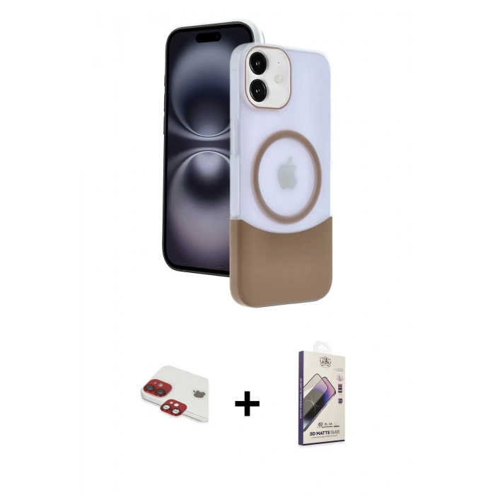 MARSİLYAN™- iPhone 11 Kılıf Kozmos Form Özel Seri - Siyah Bilvis 3D Mat Cam Ekran Koruyucu + Pers Alüminyum Kamera Lens - KI