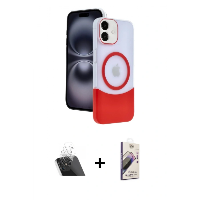 MARSİLYAN™- iPhone 11 Kılıf Kozmos Form Özel Seri - Siyah Bilvis 3D Mat Cam Ekran Koruyucu + Kamera Lens Koruma Cam - SF