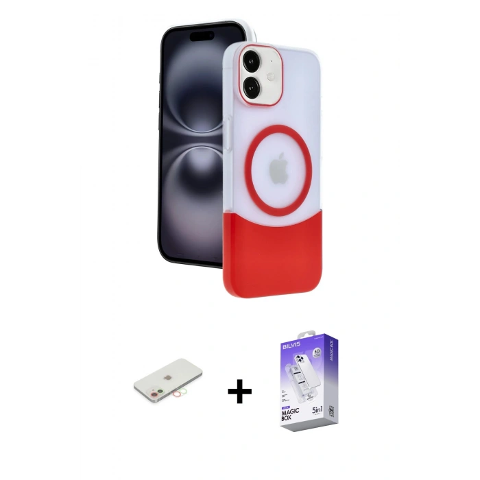 MARSİLYAN™- iPhone 11 Kılıf Kozmos Form Özel Seri - Siyah Bilvis 5in1 3D Magic Cam Ekran Koruyucu + Renkli Kamera Lens Koruma Cam - YL