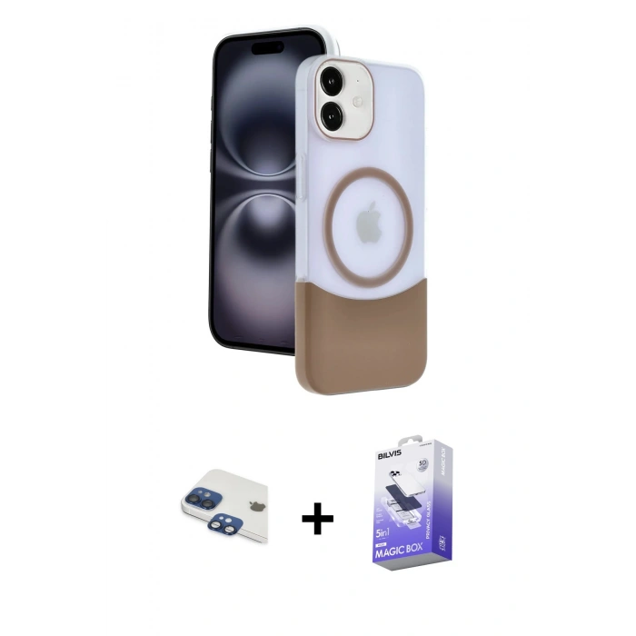 MARSİLYAN™- iPhone 11 Kılıf Kozmos Form Özel Seri - Siyah Bilvis 5in1 5D Magic Hayalet Cam Ekran Koruyucu + Pers Alüminyum Kamera Lens - LT