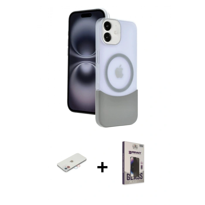 MARSİLYAN™- iPhone 11 Kılıf Kozmos Form Özel Seri - Siyah Bilvis Hayalet Cam Ekran Koruyucu + Renkli Kamera Lens Koruma Cam - PE