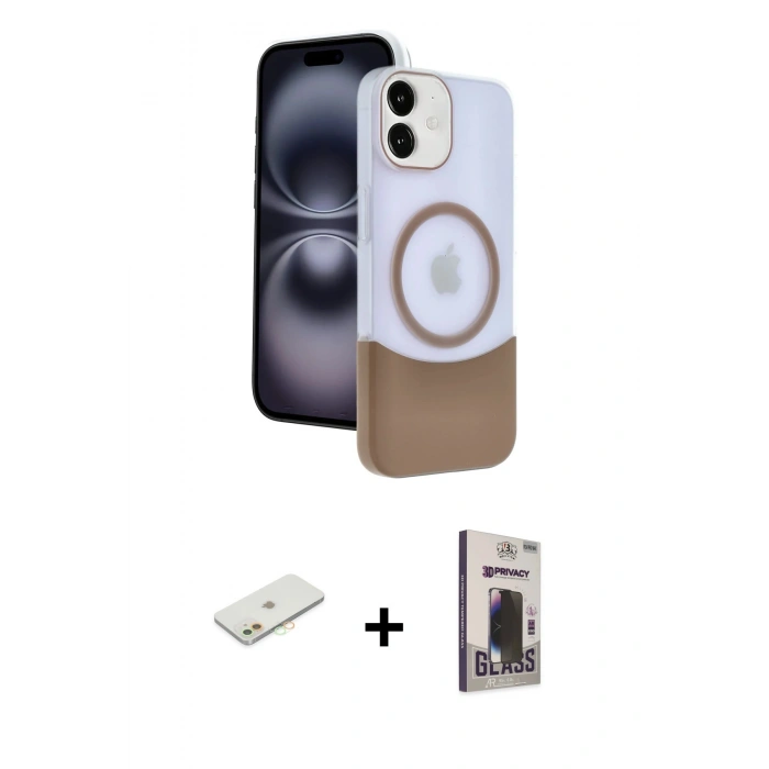 MARSİLYAN™- iPhone 11 Kılıf Kozmos Form Özel Seri - Siyah Bilvis Hayalet Cam Ekran Koruyucu + Renkli Kamera Lens Koruma Cam - TU