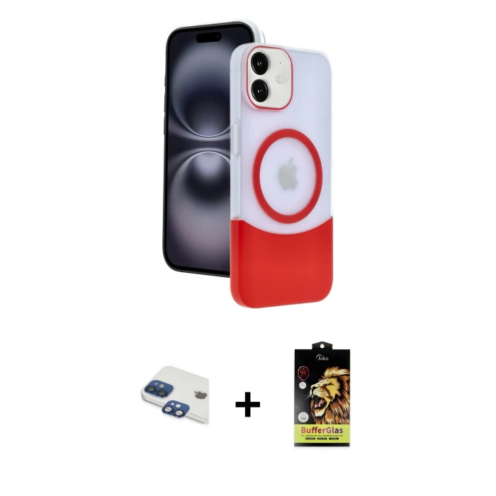 MARSİLYAN™- iPhone 11 Kılıf Kozmos Form Özel Seri - Siyah Buffer Cam Ekran Koruyucu + Pers Alüminyum Kamera Lens - LT