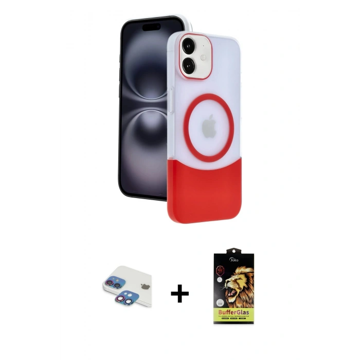 MARSİLYAN™- iPhone 11 Kılıf Kozmos Form Özel Seri - Siyah Buffer Cam Ekran Koruyucu + Pers Alüminyum Kamera Lens - GI