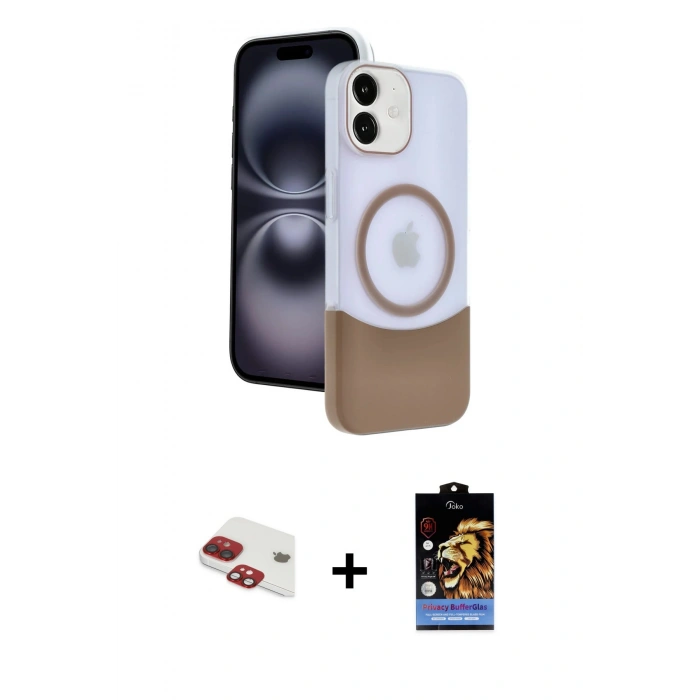 MARSİLYAN™- iPhone 11 Kılıf Kozmos Form Özel Seri - Siyah Buffer Hayalet Cam Ekran Koruyucu + Pers Alüminyum Kamera Lens - KI