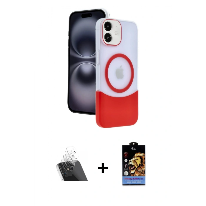 MARSİLYAN™- iPhone 11 Kılıf Kozmos Form Özel Seri - Siyah Buffer Hayalet Cam Ekran Koruyucu + Şeffaf Kamera Lens Koruma Cam