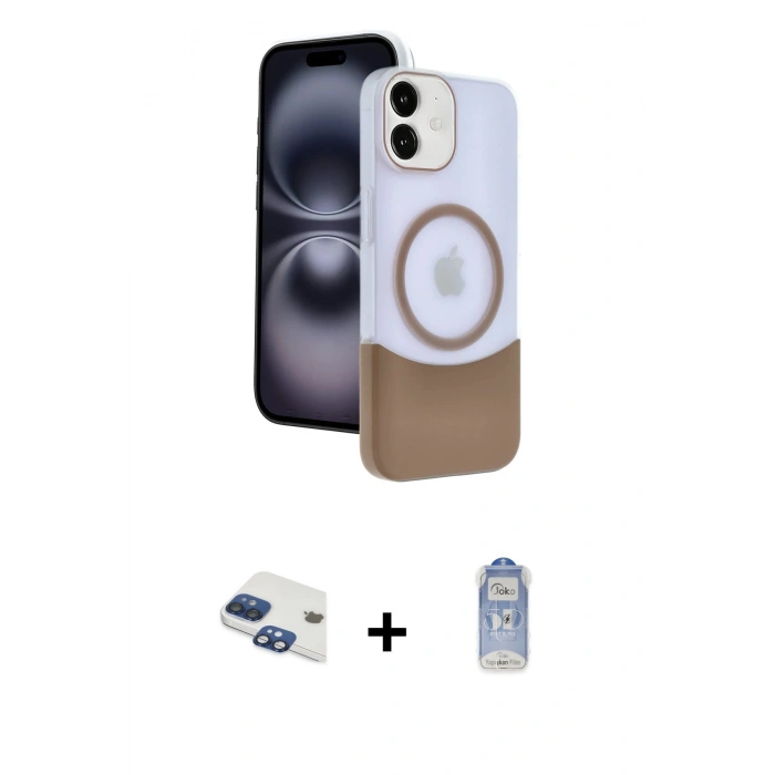 MARSİLYAN™- iPhone 11 Kılıf Kozmos Form Özel Seri - Siyah Joko Magic 5D Cam + Pers Alüminyum Kamera Lens - LT