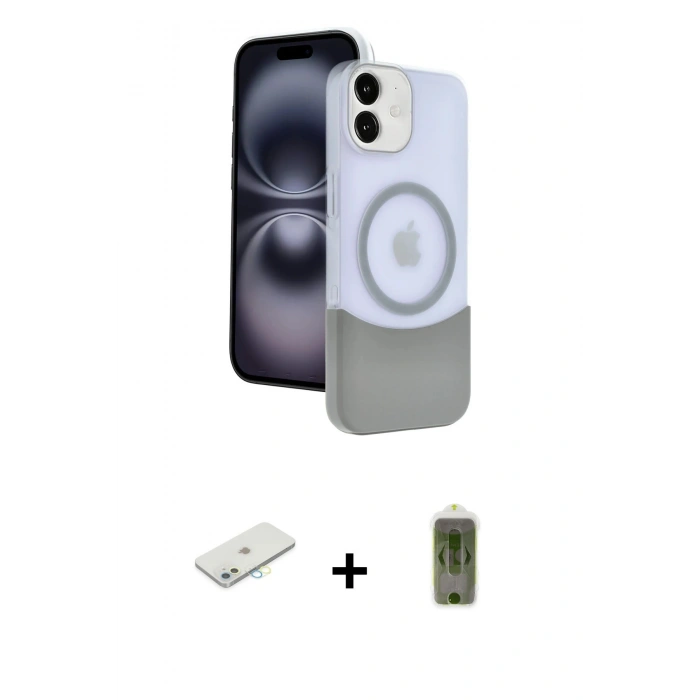 MARSİLYAN™- iPhone 11 Kılıf Kozmos Form Özel Seri - Siyah Joko Magic 5D Hayalet Cam + Renkli Kamera Lens Koruma Cam - SI