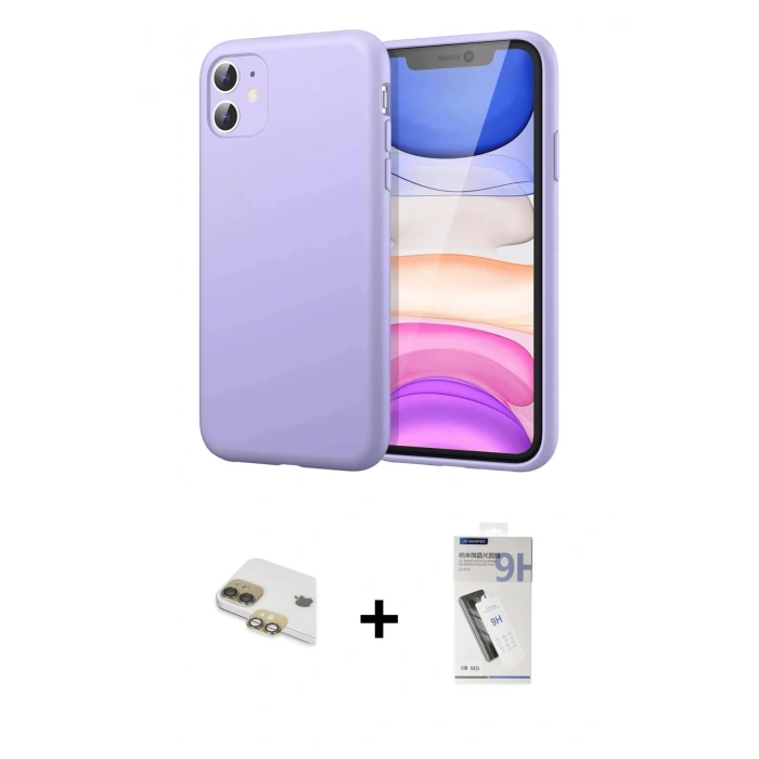 MARSİLYAN™- iPhone 11 Kılıf Kozmos Yansıma Özel Seri - Şeffaf Uv Polymer Nano Ekran Koruyucu + Pers Alüminyum Kamera Lens - GD