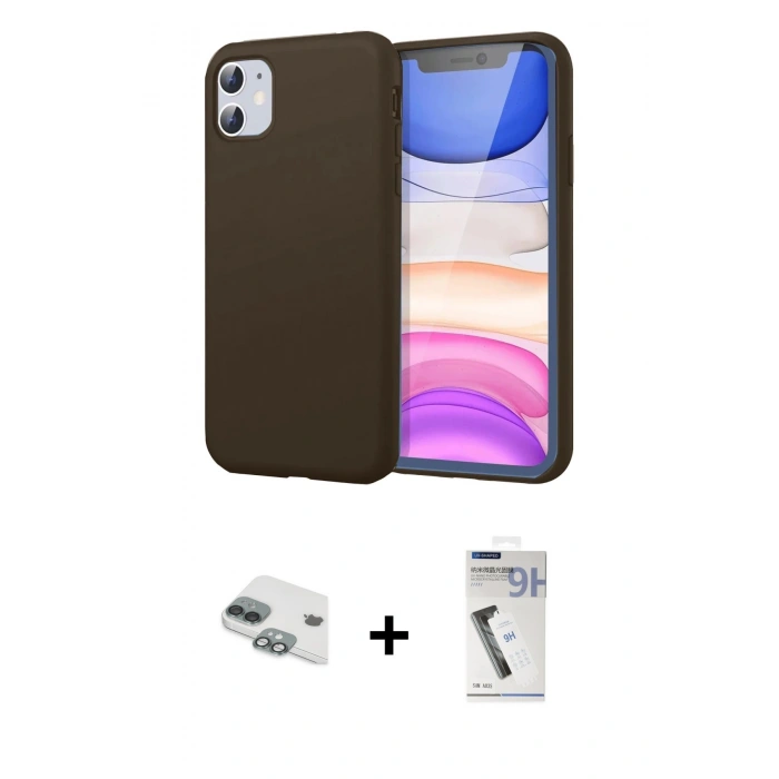 MARSİLYAN™- iPhone 11 Kılıf Kozmos Yansıma Özel Seri - Şeffaf Uv Polymer Nano Ekran Koruyucu + Pers Alüminyum Kamera Lens - YL