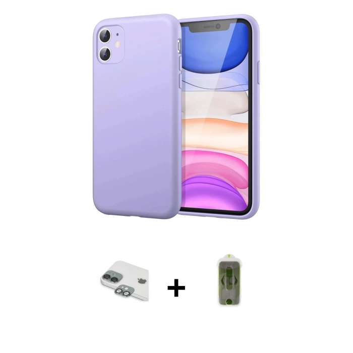 MARSİLYAN™- iPhone 11 Kılıf Kozmos Yansıma Özel Seri - Siyah Joko Magic 5D Hayalet Cam + Pers Alüminyum Kamera Lens - YL