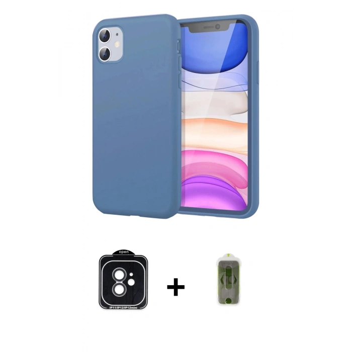MARSİLYAN™- iPhone 11 Kılıf Kozmos Yansıma Özel Seri - Siyah Joko Magic 5D Hayalet Cam + PVD Metal Kamera Lens - SH
