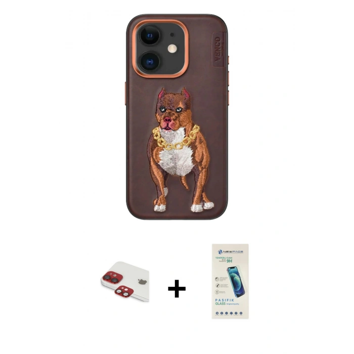 MARSİLYAN™- iPhone 11 Kılıf Nova Form Koleksiyonu - Şeffaf Pasifik Cam Ekran Koruyucu + Pers Alüminyum Kamera Lens - KI