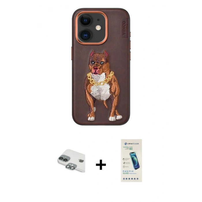 MARSİLYAN™- iPhone 11 Kılıf Nova Form Koleksiyonu - Şeffaf Pasifik Cam Ekran Koruyucu + Pers Alüminyum Kamera Lens - YL