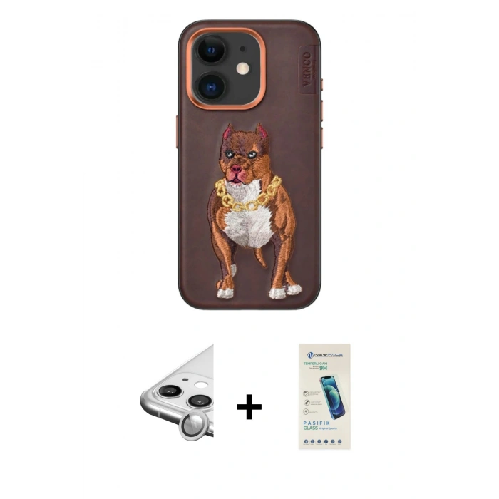 MARSİLYAN™- iPhone 11 Kılıf Nova Form Koleksiyonu - Şeffaf Pasifik Cam Ekran Koruyucu + Raze Metal Kamera Lens - GS