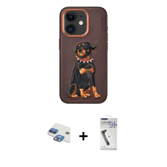 MARSİLYAN™- iPhone 11 Kılıf Nova Form Koleksiyonu - Şeffaf Uv Polymer Nano Ekran Koruyucu + Pers Alüminyum Kamera Lens - GI