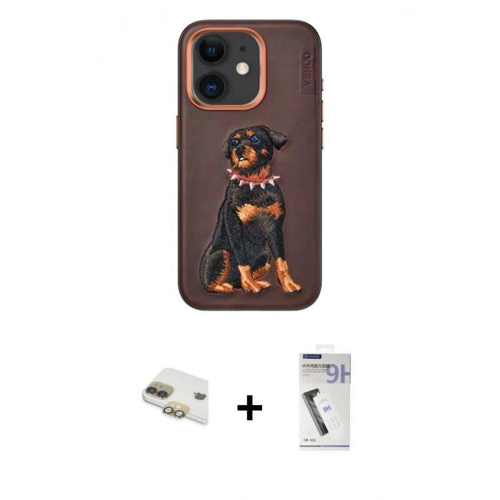 MARSİLYAN™- iPhone 11 Kılıf Nova Form Koleksiyonu - Şeffaf Uv Polymer Nano Ekran Koruyucu + Pers Alüminyum Kamera Lens - GD